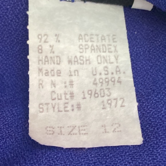 R&M Richards Karen Kwong Button Up Top Sequin Stretch Made In USA Shimmer - Picture 12 of 13